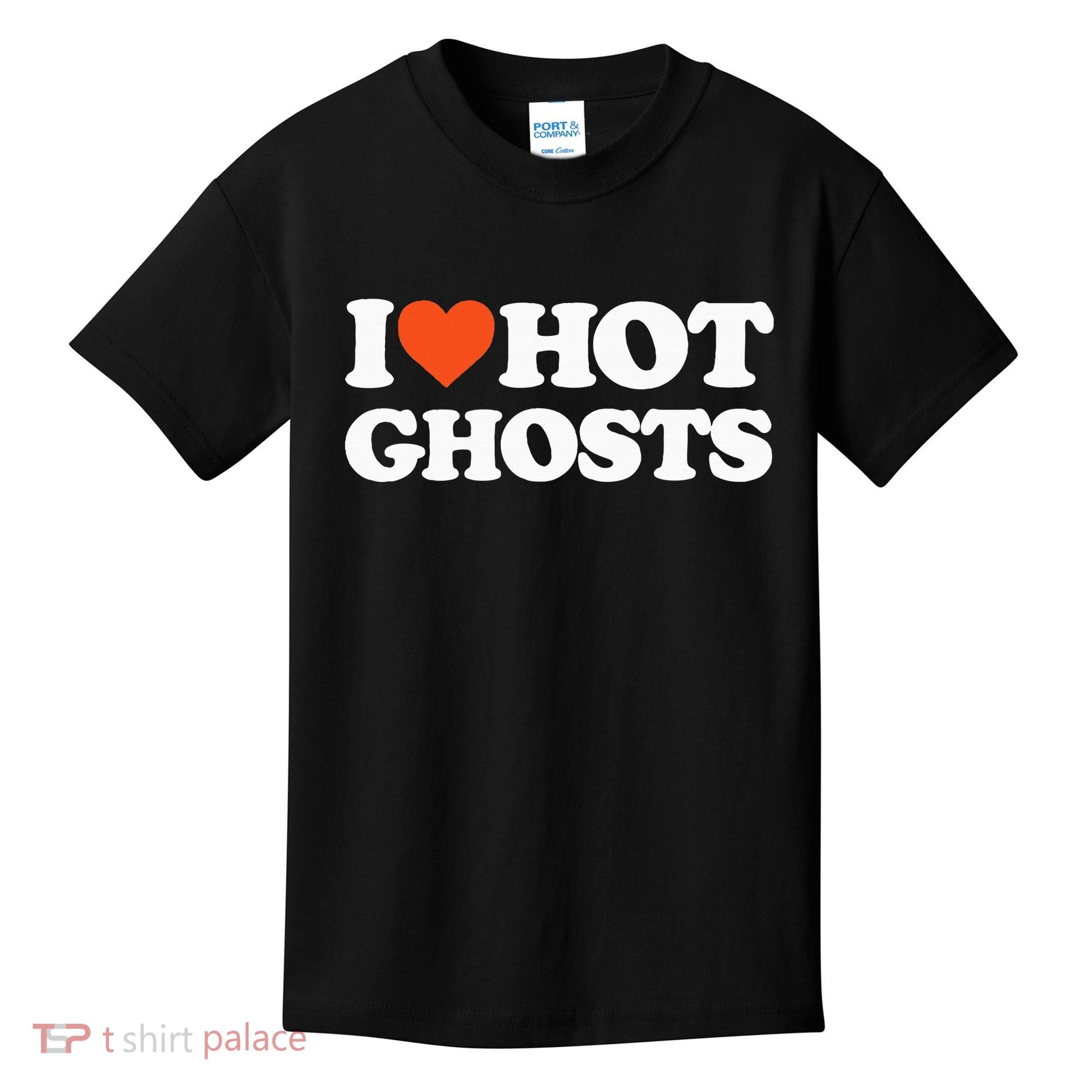 I Love Hot Ghosts I Heart Hot Ghosts Sexy Ghost Kids T-Shirt