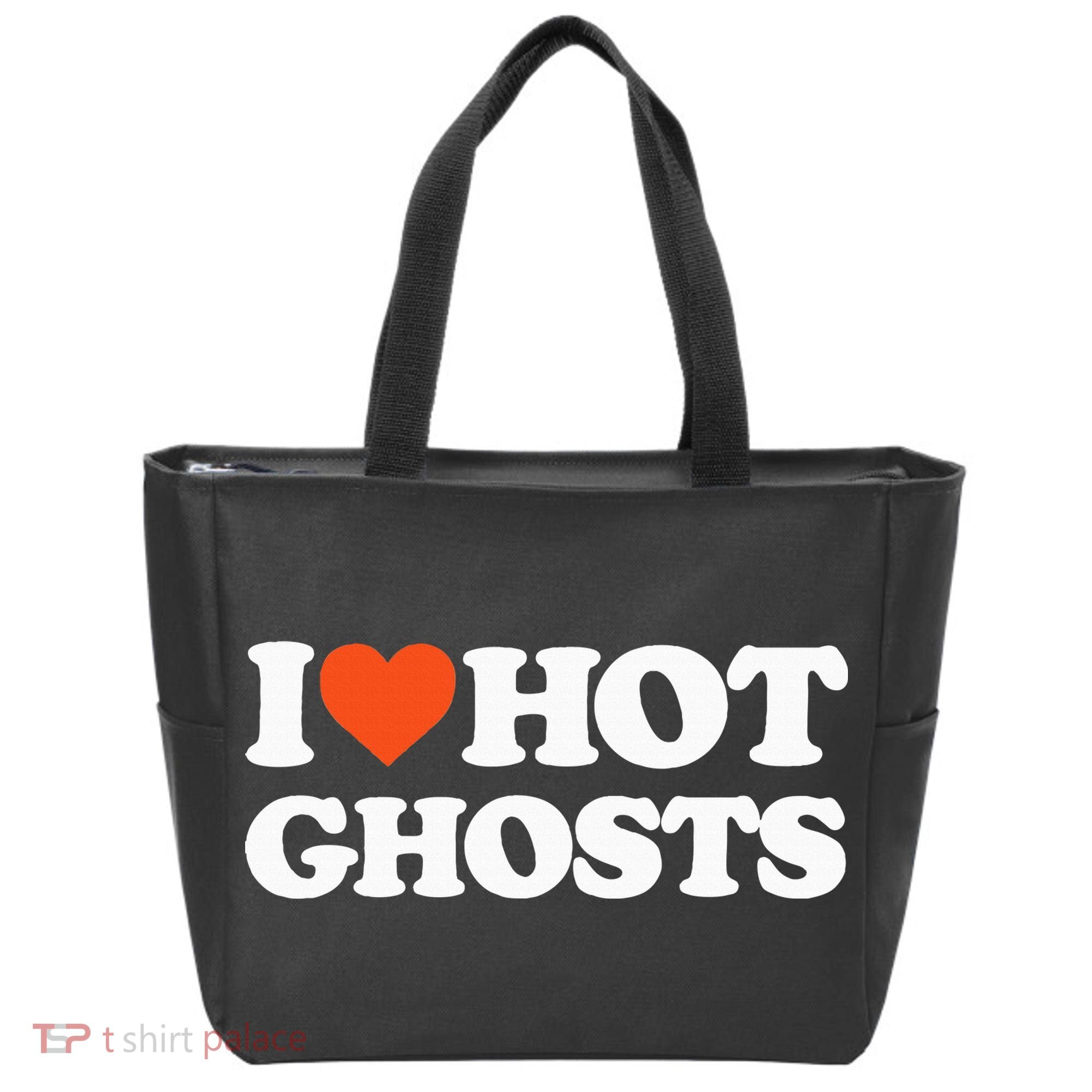 I Love Hot Ghosts I Heart Hot Ghosts Sexy Ghost Tote Bag