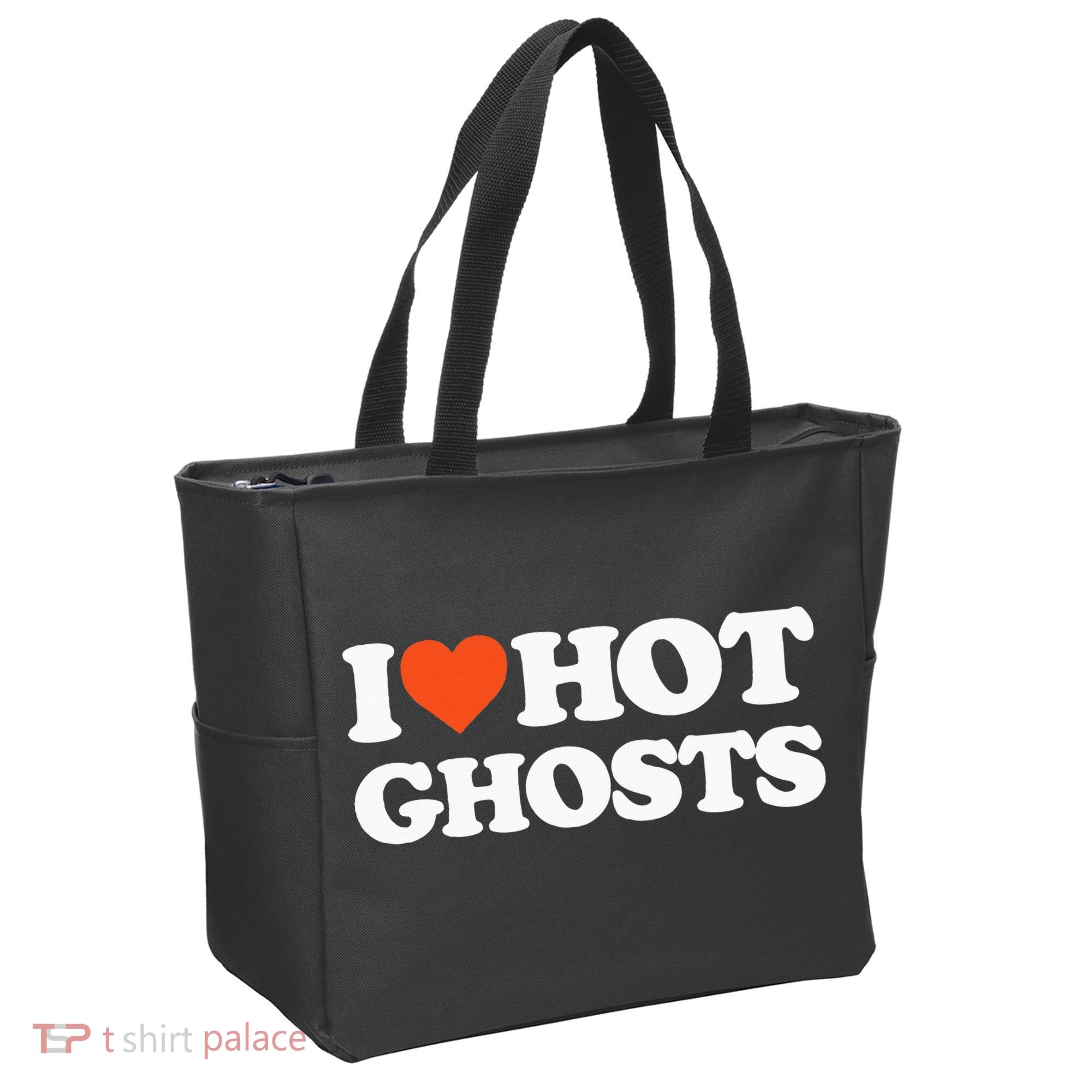 I Love Hot Ghosts I Heart Hot Ghosts Sexy Ghost Tote Bag