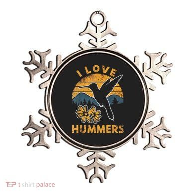 I Love Hummers Hummingbird Vintage Sunset Ornament