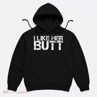 I Like His Beard I Like Her Butt Matching Couple Compliments Hoodie thumb 0