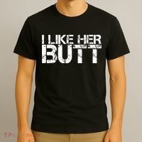 I Like His Beard I Like Her Butt Matching Couple Compliments T-Shirt thumb 3