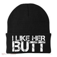 I Like His Beard I Like Her Butt Matching Couple Compliments Beanie thumb 0