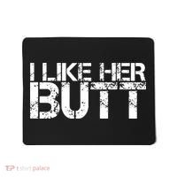 I Like His Beard I Like Her Butt Matching Couple Compliments Mousepad thumb 0