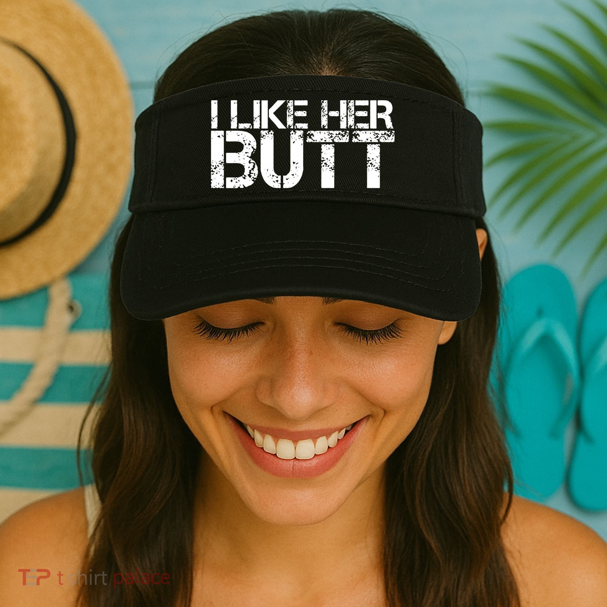 I Like His Beard I Like Her Butt Matching Couple Compliments Visor