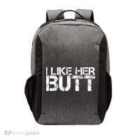 I Like His Beard I Like Her Butt Matching Couple Compliments Vector Backpack thumb 0