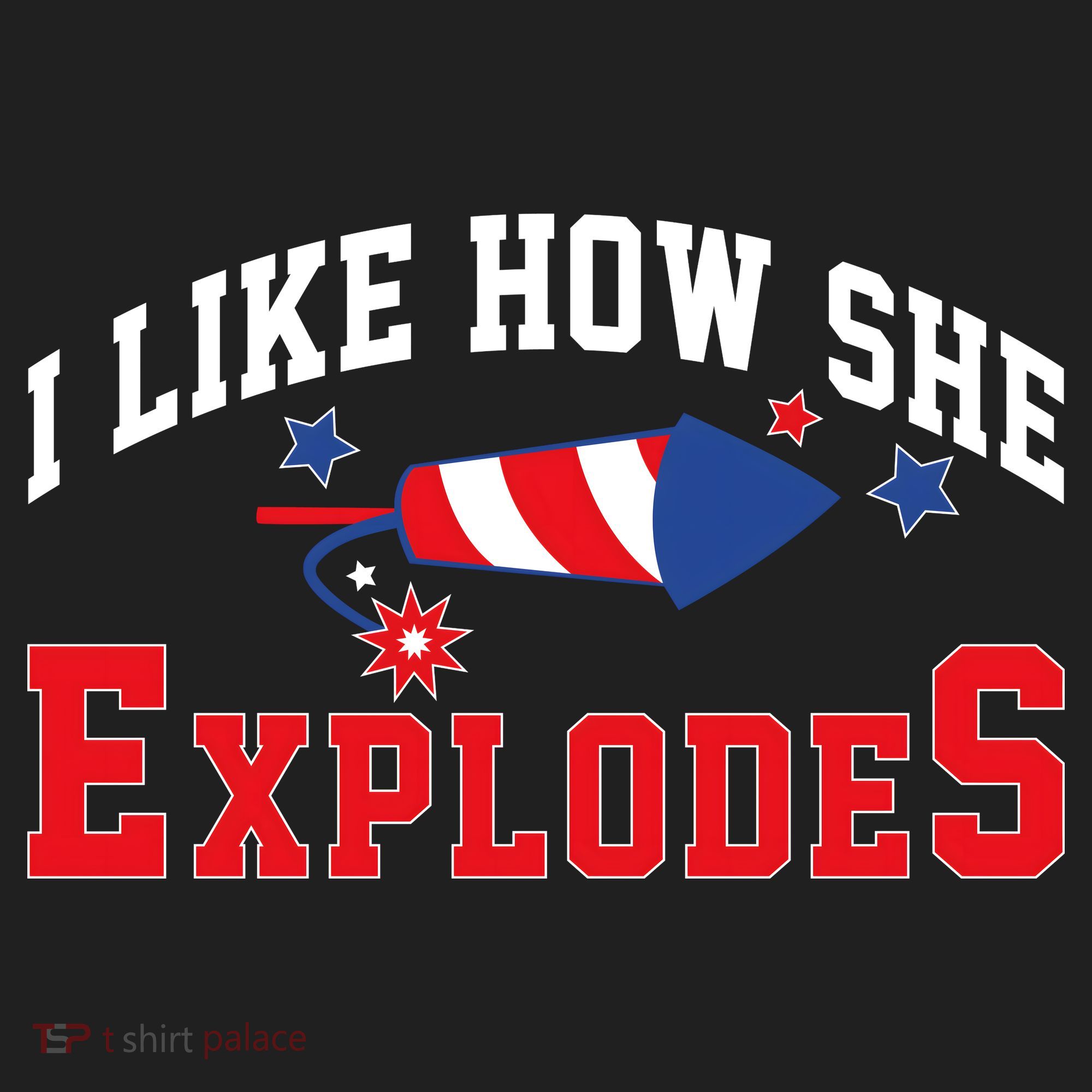 I Like How He Explodes Funny Fireworks Lover Matching Team Couple 4th Of July Tumbler