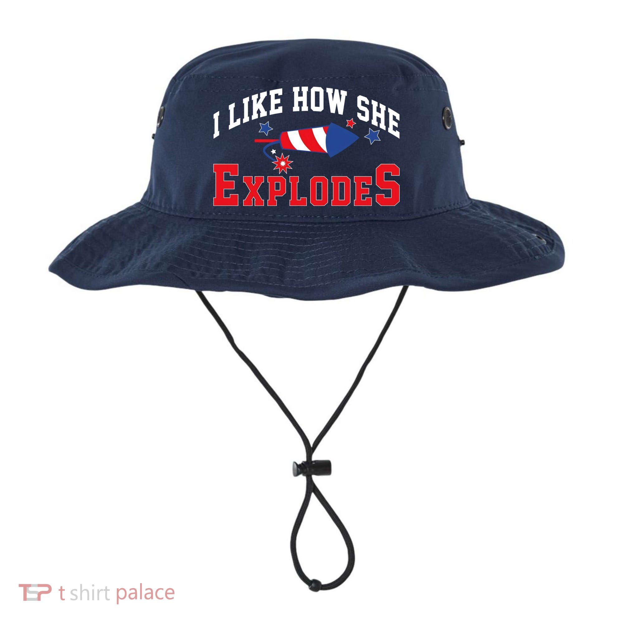 I Like How He Explodes Funny Fireworks Lover Matching Team Couple 4th Of July Bucket Hat