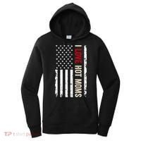 I Love Hot Moms American Usa Flag Gift Women's Hoodie thumb 0