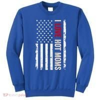 I Love Hot Moms American Usa Flag Gift Sweatshirt thumb 0