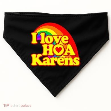 I Love Hoa Karens USA-Made Doggie Bandana