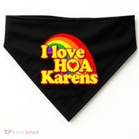 I Love Hoa Karens USA-Made Doggie Bandana thumb 0