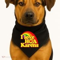 I Love Hoa Karens USA-Made Doggie Bandana thumb 1