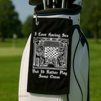 I Love Having Sex But I’D Rather Play Chess Golf Towel thumb 2