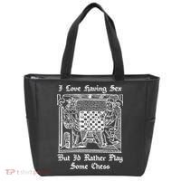 I Love Having Sex But I’D Rather Play Chess Tote Bag thumb 0