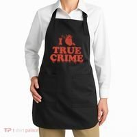 I Love Heart True Crime Apron thumb 2