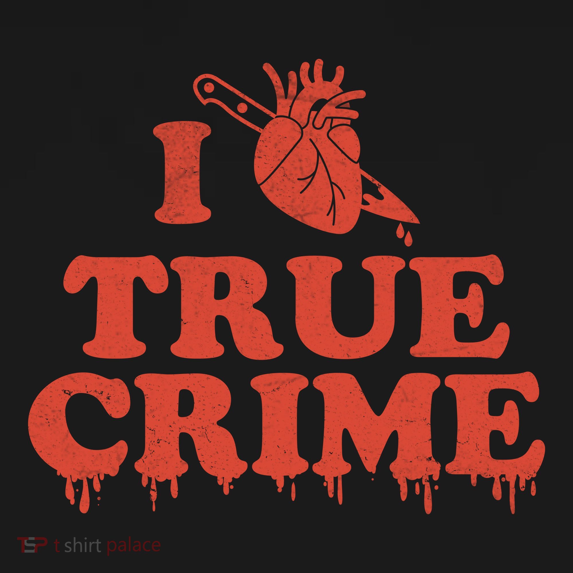 I Love Heart True Crime Polo