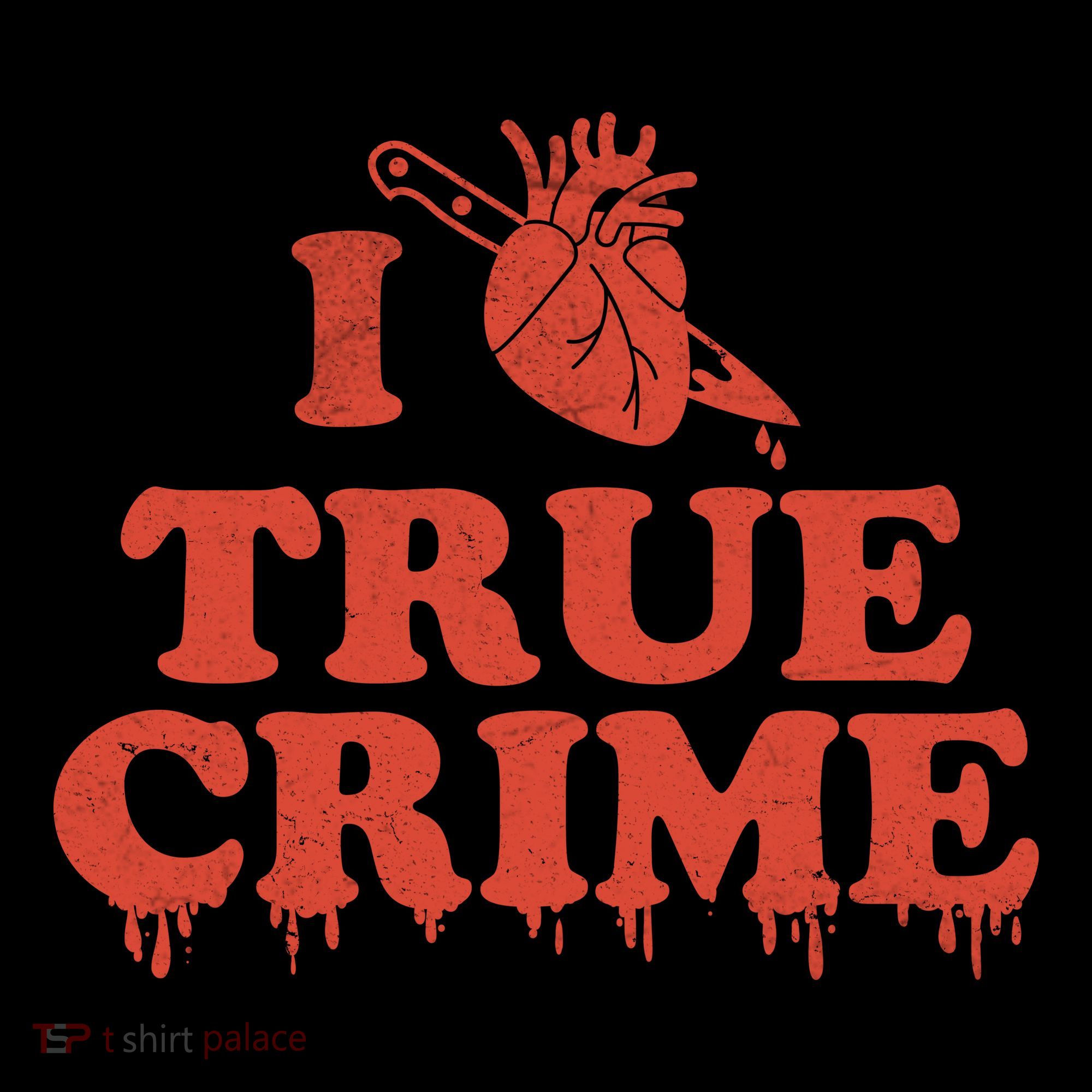 I Love Heart True Crime Women's Hoodie