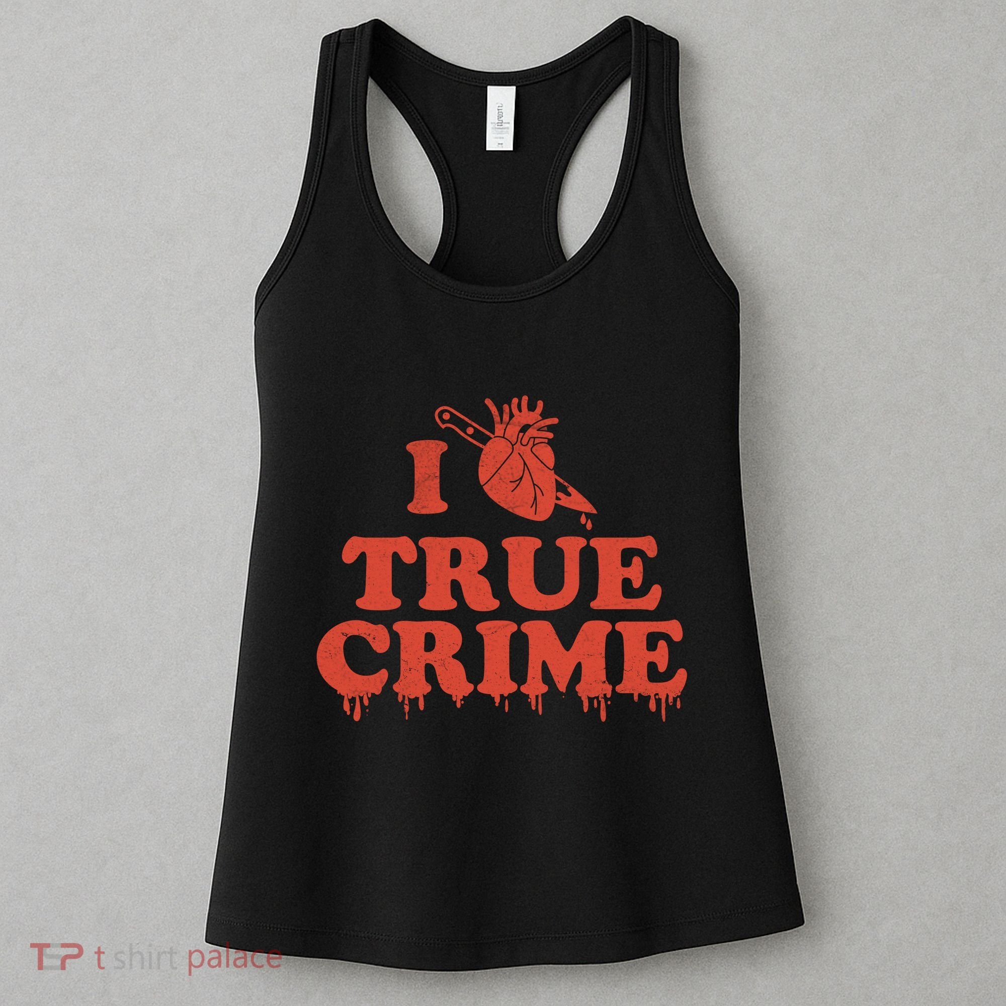 I Love Heart True Crime Women's Tank Top