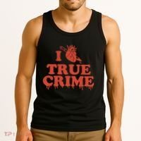 I Love Heart True Crime Tank Top thumb 3