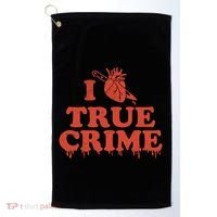 I Love Heart True Crime Golf Towel thumb 0