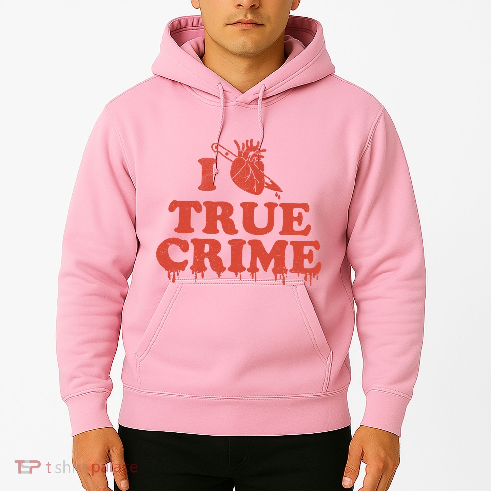 I Love Heart True Crime Hoodie