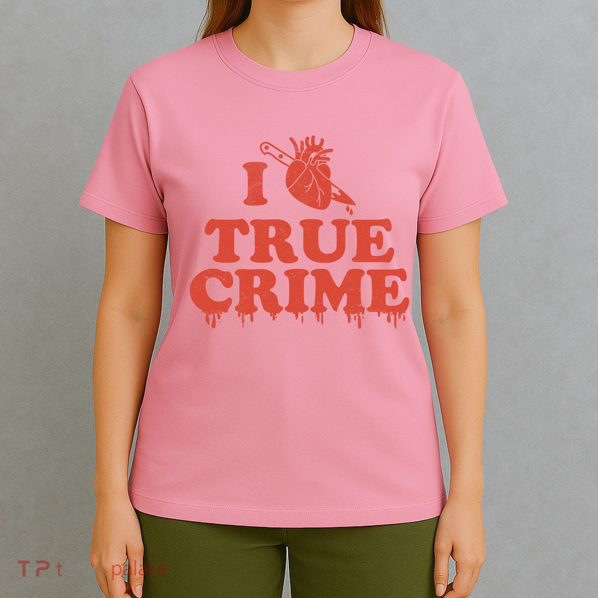 I Love Heart True Crime T-Shirt