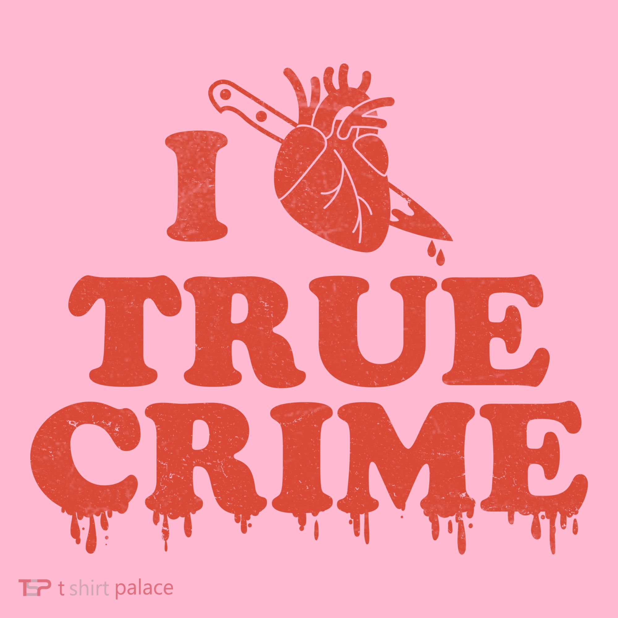 I Love Heart True Crime T-Shirt