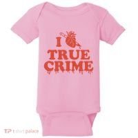 I Love Heart True Crime Baby Bodysuit thumb 0