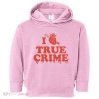 I Love Heart True Crime Toddler Hoodie thumb 0