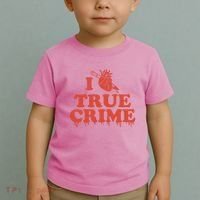 I Love Heart True Crime Toddler T-Shirt thumb 2
