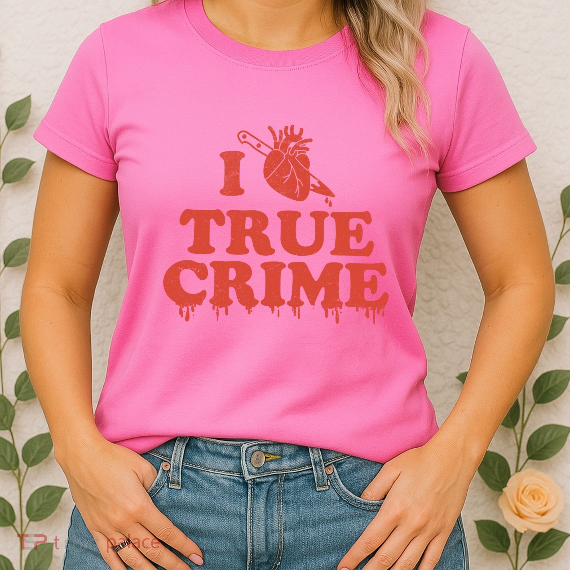I Love Heart True Crime Women's T-Shirt