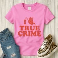 I Love Heart True Crime Women's T-Shirt thumb 3