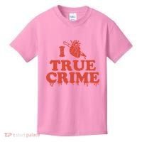 I Love Heart True Crime Kids T-Shirt thumb 0