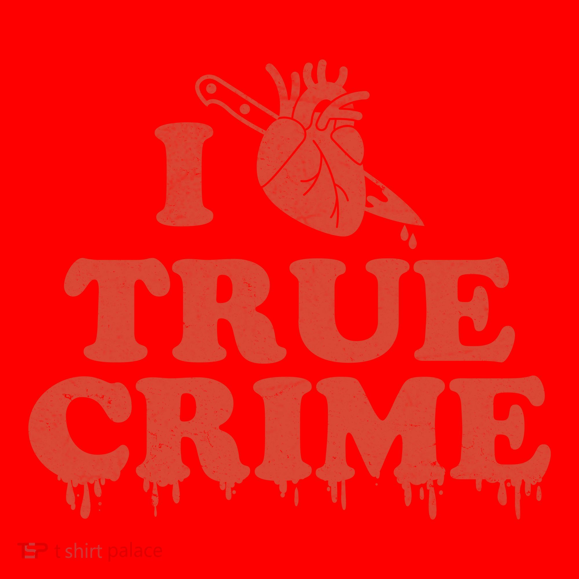 I Love Heart True Crime Santa Hat