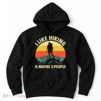 I Like Hiking and Maybe 3 People Hoodie thumb 0