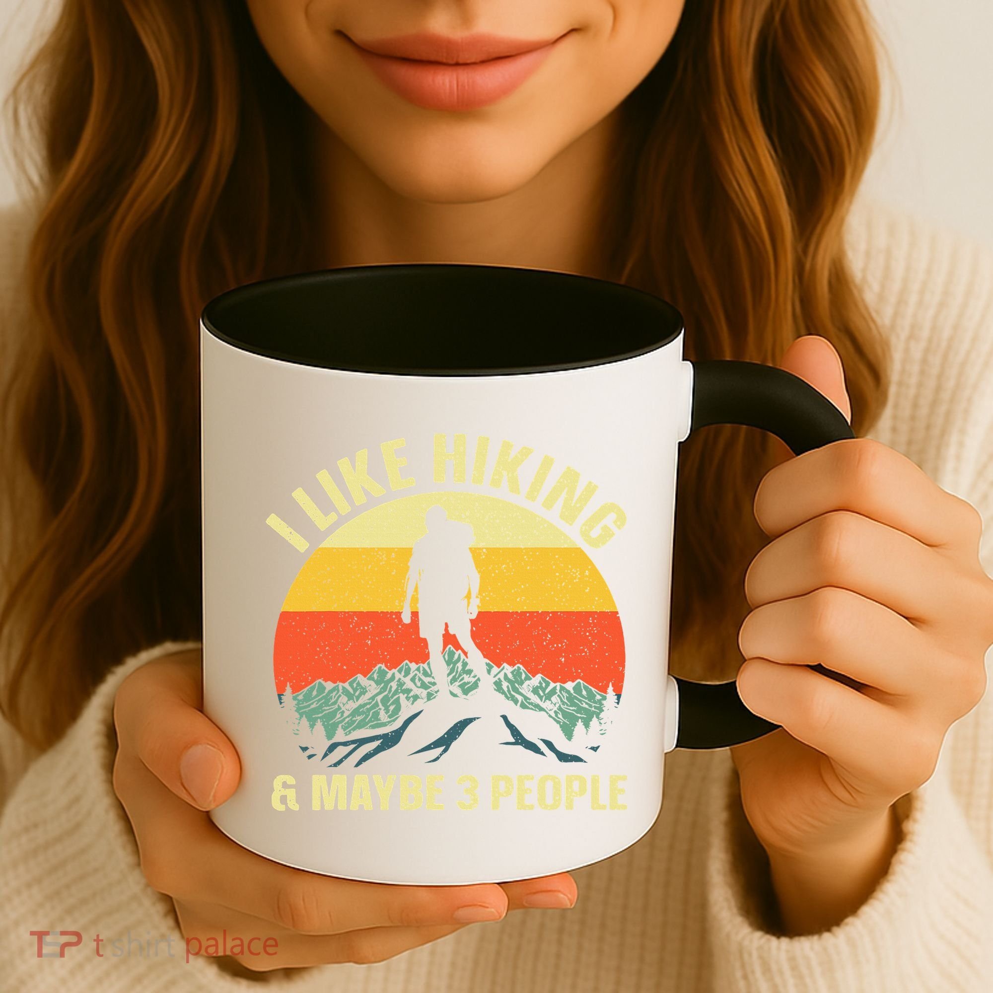 I Like Hiking and Maybe 3 People Coffee Mug