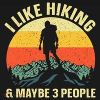 I Like Hiking and Maybe 3 People Women's Hoodie thumb 2