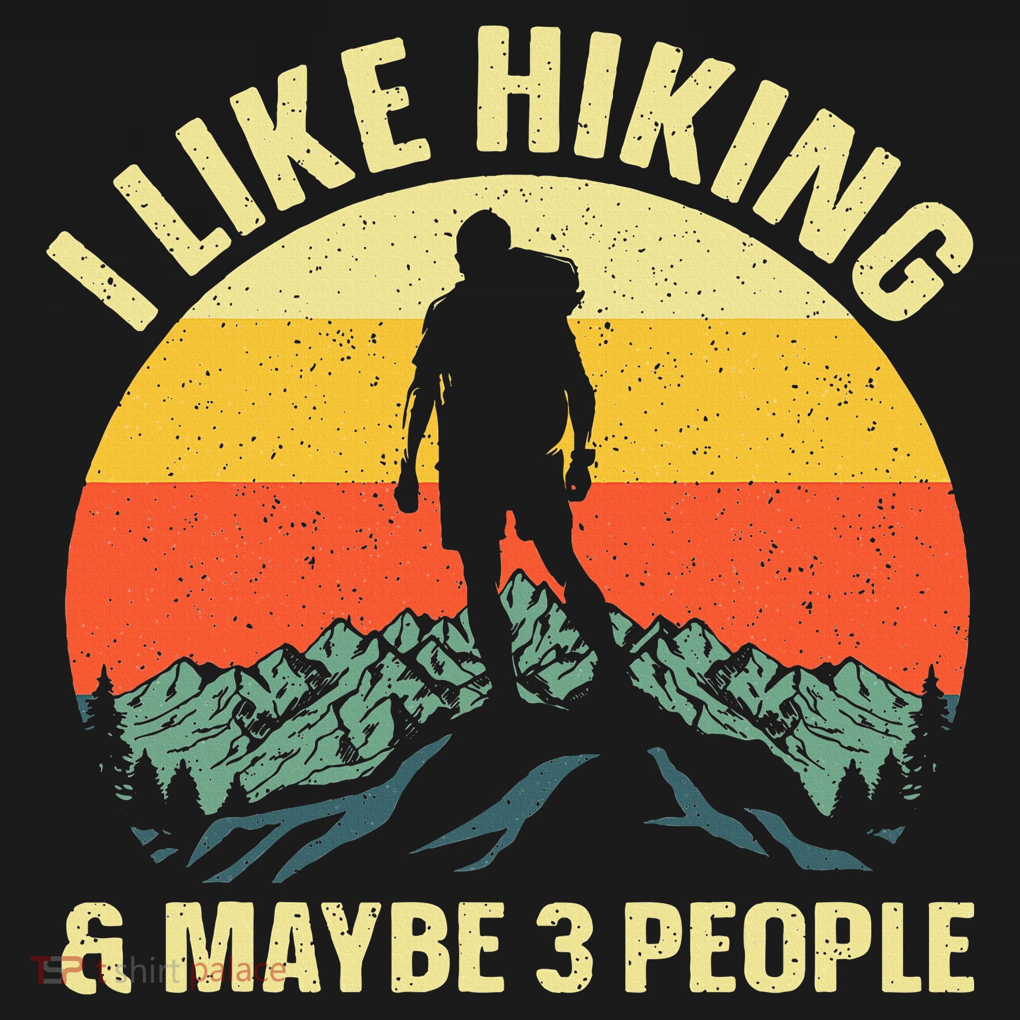 I Like Hiking and Maybe 3 People Baby Bodysuit