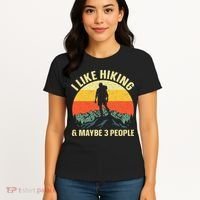 I Like Hiking and Maybe 3 People Women's T-Shirt thumb 4