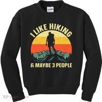 I Like Hiking and Maybe 3 People Kids Sweatshirt thumb 0