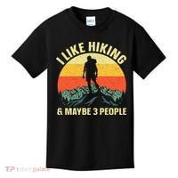 I Like Hiking and Maybe 3 People Kids T-Shirt thumb 0
