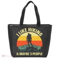 I Like Hiking and Maybe 3 People Tote Bag thumb 0