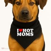 I Love Hot Moms USA-Made Doggie Bandana thumb 1