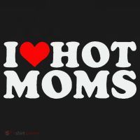 I Love Hot Moms Apron thumb 3