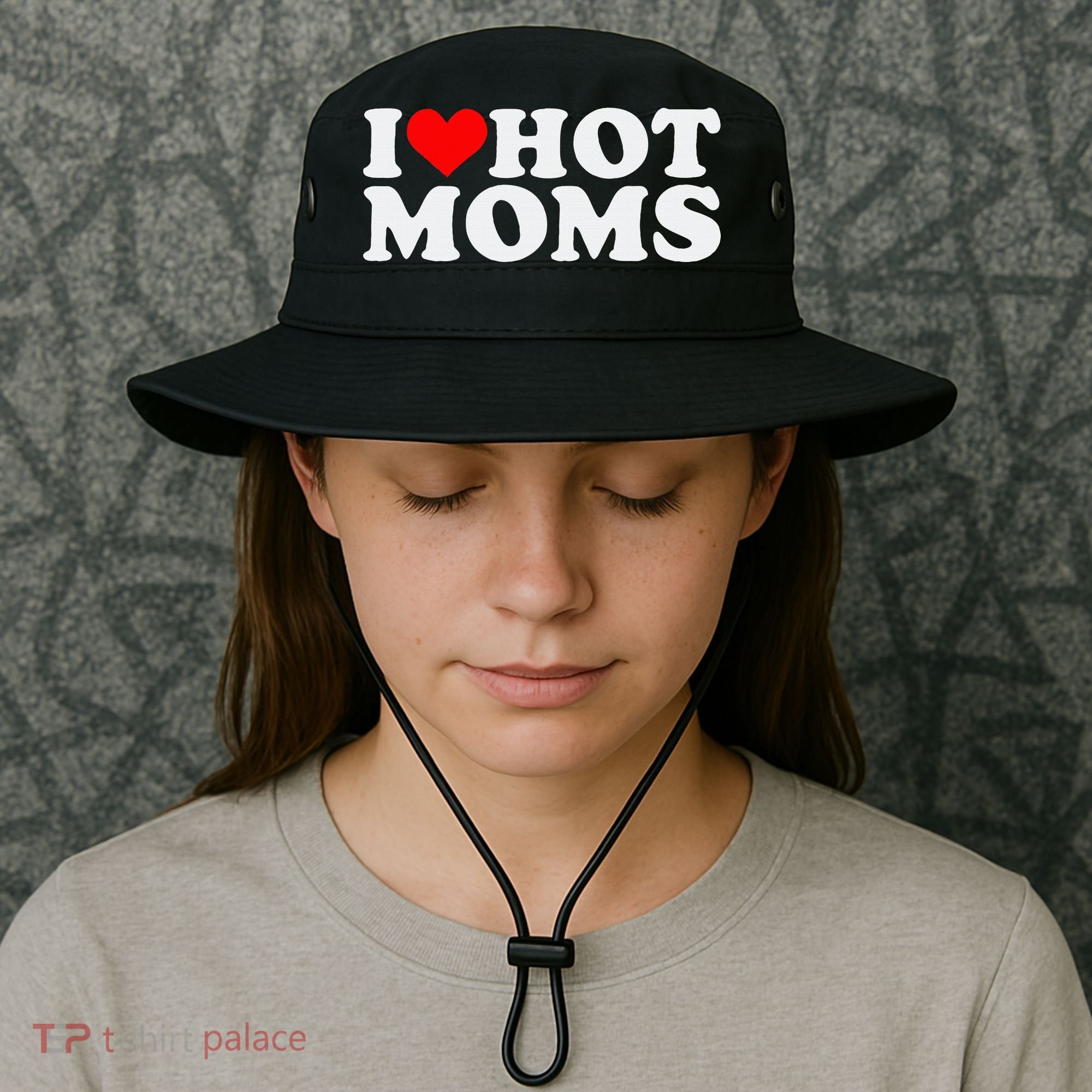 I Love Hot Moms Bucket Hat