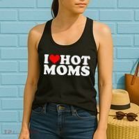 I Love Hot Moms Women's Tank Top thumb 2