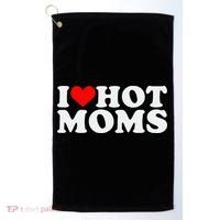 I Love Hot Moms Golf Towel thumb 0