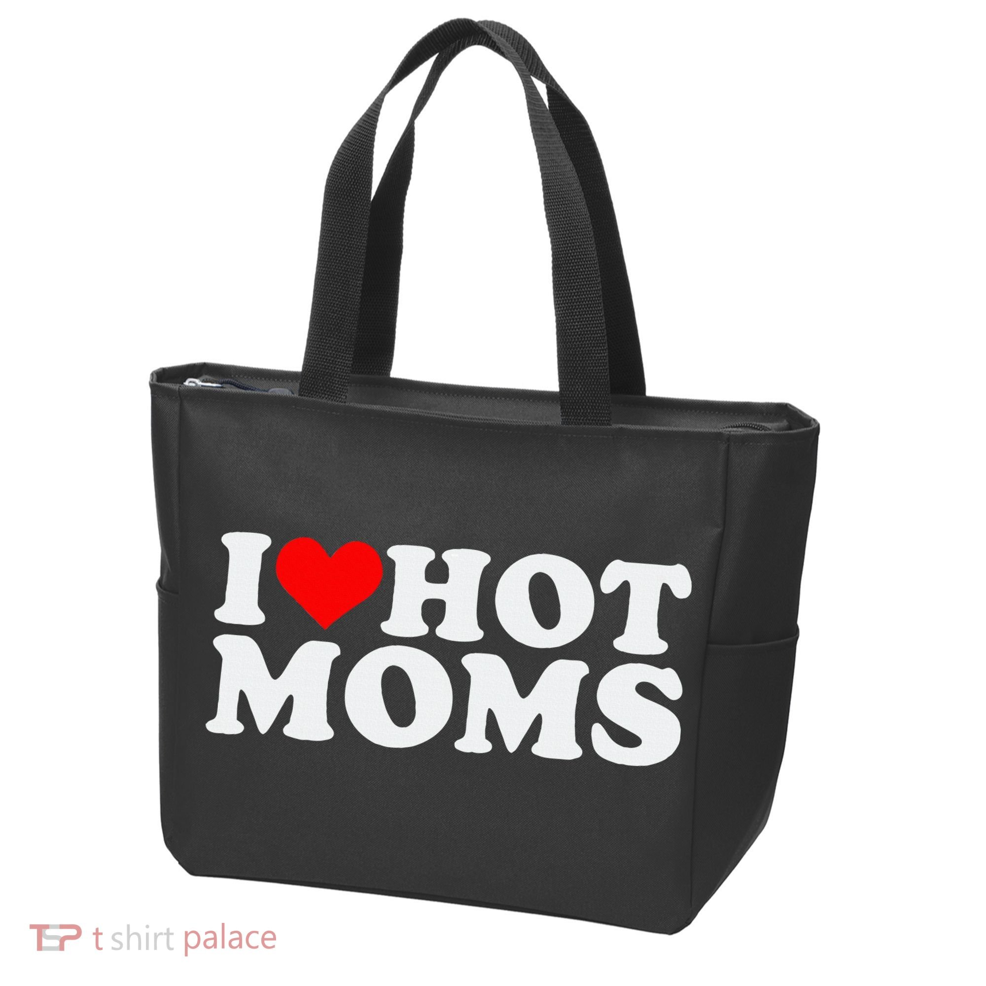 I Love Hot Moms Tote Bag