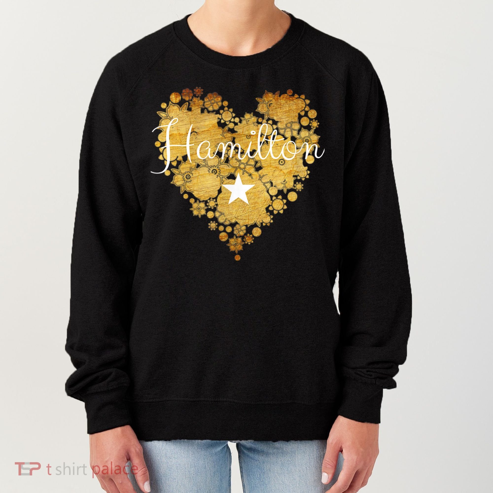I Love Hamilton Heart Women's Sweatshirt